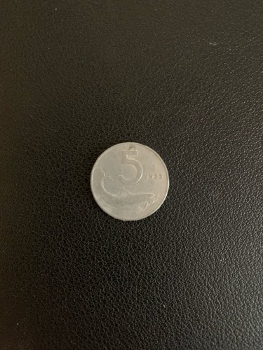 Moneta lire del 1955 delfino - moneta, 5