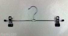 25 X Metallo Clip Grucce Appendiabiti Abbigliamento Pantaloni Appendiabiti Nuova
