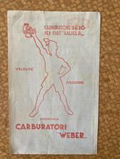 fiat balilla carburatore - pubblicita