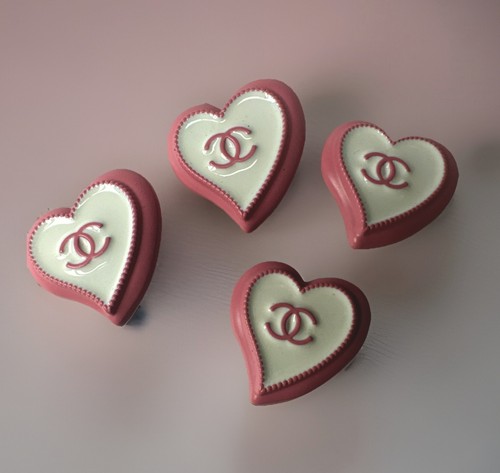 Bottoni chanel vintage - chanel, cuori