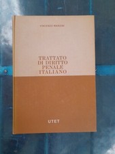 MANZINI - Trattato di Diritto Penale Italiano - 4 Volume 5 edizione UTET 1981