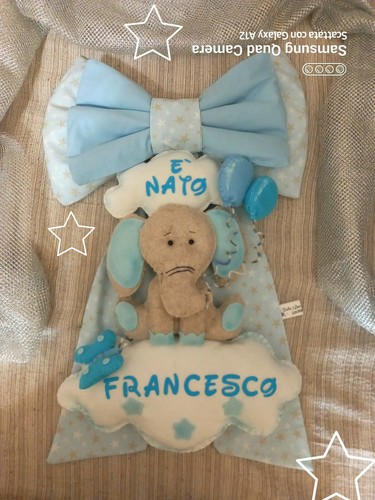 Fiocco nascita elefante - nascita, bimbo