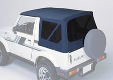 Capote nera adatta per Suzuki Samurai SJ 410 413 Softtop dischi oscurati