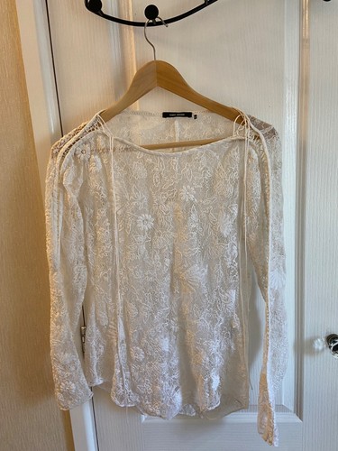 Top pizzo bianco isabel - pizzo,