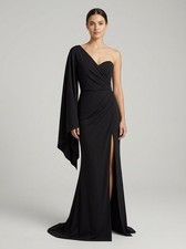 boohoo maxi abito manica a