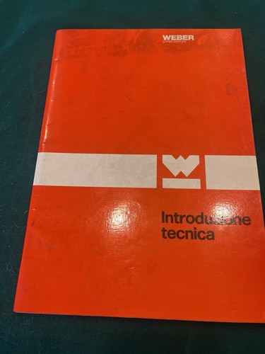 Manuale uso carburatore weber - uso,