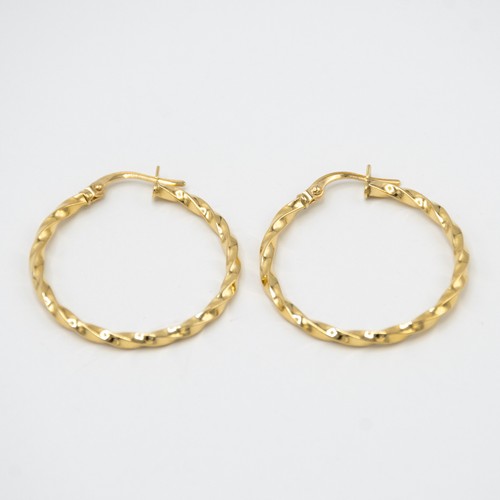 Orecchini cerchio oro 18 - cerchio,