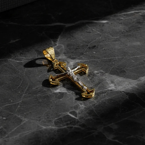 Ciondolo croce oro giallo - oro, e