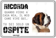 Cartello cane San Bernardo IL