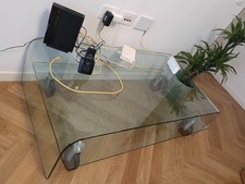 Tavolino Basso Porta TV In Vetro