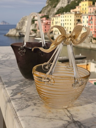 Vaso vintage vetro soffiato - 2,