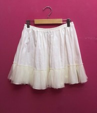 BURBERRY Gonna bambina panna con tulle nel fondo Tg 14 Anni