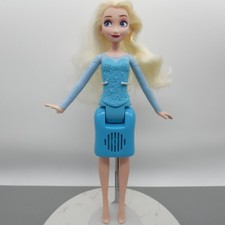Disney Frozen Queen Elsa Icy Lights Doll Right Arm Lights Up Makes Sounds Hasbro
