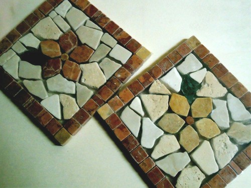 Inserti rosone fiore mosaico - inserti,