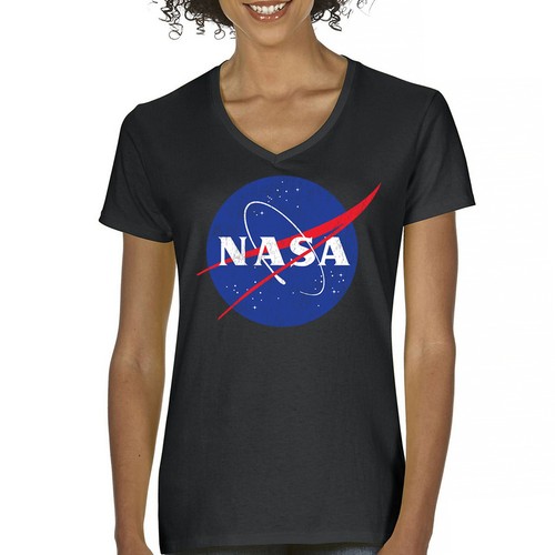 Shirt donna scollo v - v, logo