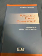 Manuale di diritto commerciale, settima edizione, Campobasso, UTET
