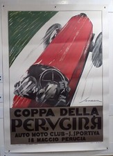 MANIFESTO AFFICHE COPPA DELLA PERUGINA SENECA CM. 100 X 140