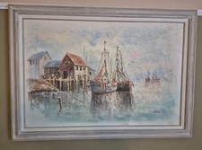 Dipinto olio firmato John