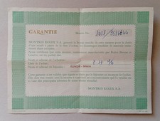 ROLEX Libretto Garanzia