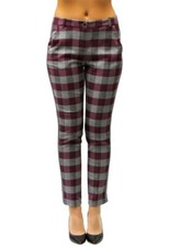 PANTALONE 200 €-70% PINKO DONNA IPNO GRIGIO VIOLA ult. mis. disp. 44  A/I.