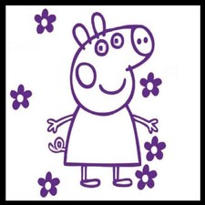 Wall stickers di Peppa pig adesivo murale da parete per camera dei bambini art
