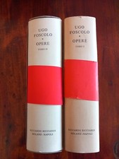 Ricciardi Letteratura Italiana UGO FOSCOLO OPERE 2 volumi 