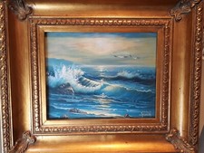 Quadro Antico Dipinto Olio Su