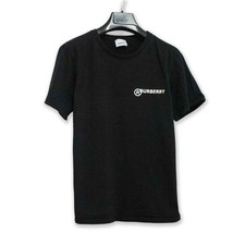 T shirt Burberry nera con logo