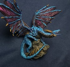 Piccolo Drago (ARGENTO) Pathfinder Deepcuts Drago Miniatura - Dipinto a Mano