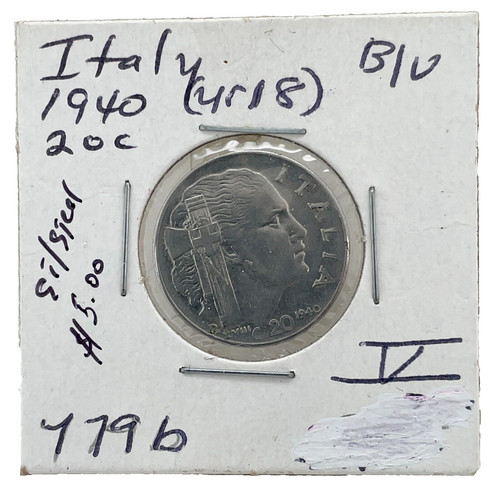 1940 italy coin centesimi - 1940,