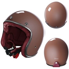 CASCO JET MOTO CAFE RACER