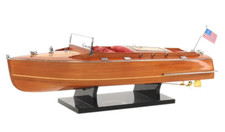 Chris Craft Runabout legno modello 24" classico mogano motoscafo da corsa nuovo