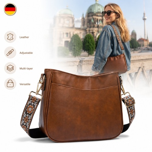 Borsa mano tracolla pelle - a, in