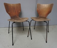 Zanzara e rilevatore sedia impilabile Plywood Chair Fritz Hansen epoca 2x (F024-436)