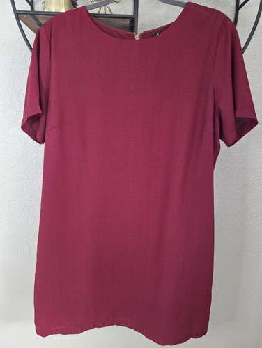 Abito donna bordeaux tinta