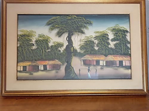 Quadro dipinto tela vintage - quadro, su