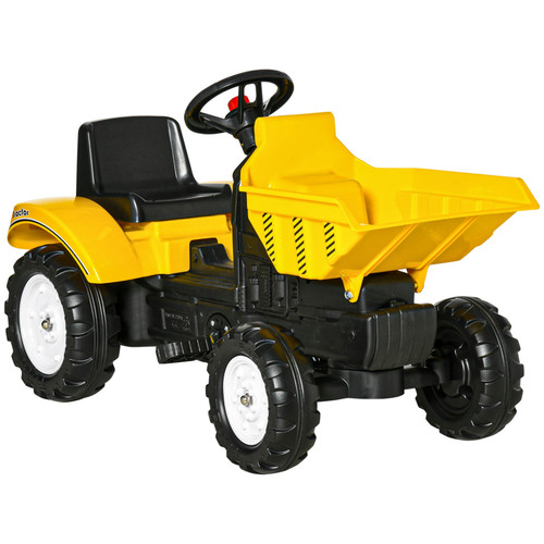 Trattore ride giallo - trattore,