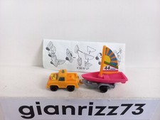 Kinder Ferrero Sorpresine Auto Con Rimorchio Barca A Vela K96/27 Con Cartina