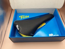 Sella Selle Italia Flite Titanium nero-giallo 1997 saddle con scatola originale