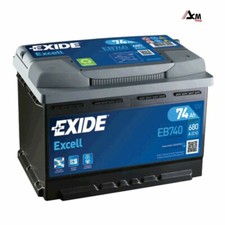 EXIDE EB740 BATTERIA AUTO EXCELL 74AH 680EN DI SPUNTO 12V OEM B13