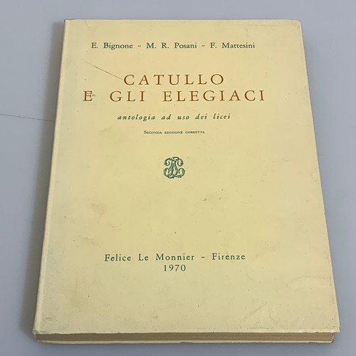 Catullo gli elegiaci - catullo, e