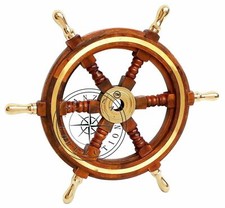 Volante in legno nautico