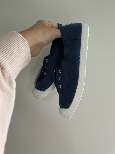 Cienta canvas plimsolls navy - plimsolls,