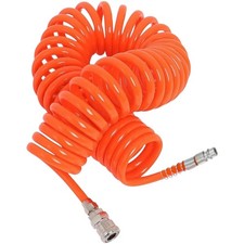 TUBO ARIA COMPRESSA SPIRALE FLESSIBILE CON RACCORDO PROLUNGA COMPRESSORE 8 METRI