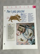 Schema punto croce Bambini Per i più piccini bavaglino coniglio gatto coccinela 