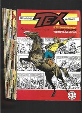 LOTTO GLI ALBI DI TEX A COLORI - TIPO ALBO D'ORO - DA N 1 A NUMERO 12 - 1a SERIE