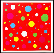 Yayoi Kusama Litografia Mori Museum originale numerata limitata -Damien Hirst