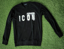 Felpa nera Dsquared2 Icon taglia L
