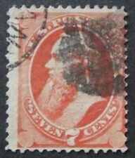 USA 1870 7c Stanton #149 Fine con doppio annullamento fantasia e dati cat. 100€