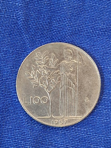 Moneta 100 lire 1957 - da,